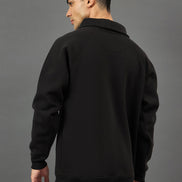 Black Printed Sweatshirt
