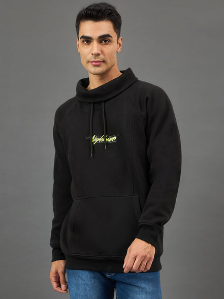 Black Printed Sweatshirt