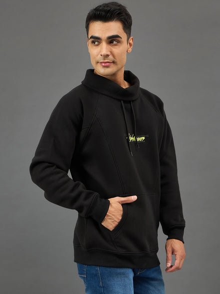 Black Printed Sweatshirt
