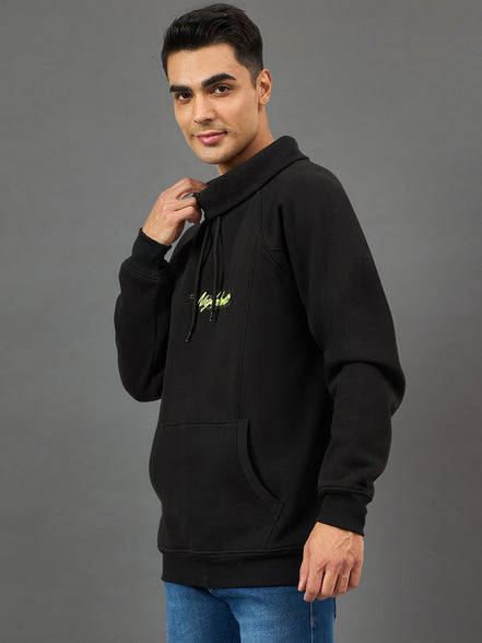 Black Printed Sweatshirt