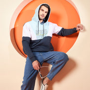 Navy Blue Hooded Sweatshirt