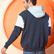 Navy Blue Hooded Sweatshirt