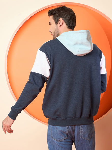 Navy Blue Hooded Sweatshirt