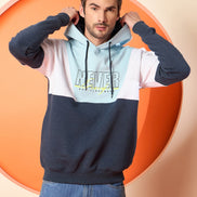 Navy Blue Hooded Sweatshirt