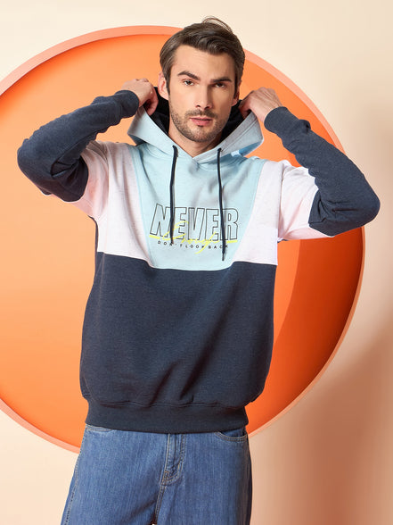 Navy Blue Hooded Sweatshirt