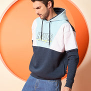 Navy Blue Hooded Sweatshirt