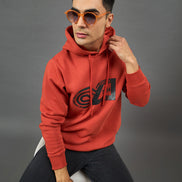 Rust Printed Sweatshirt