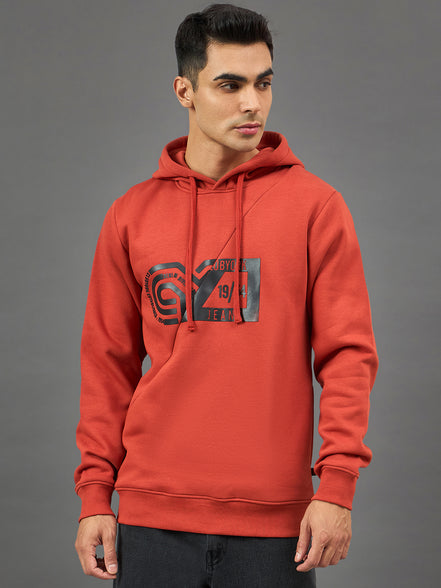 Rust Printed Sweatshirt