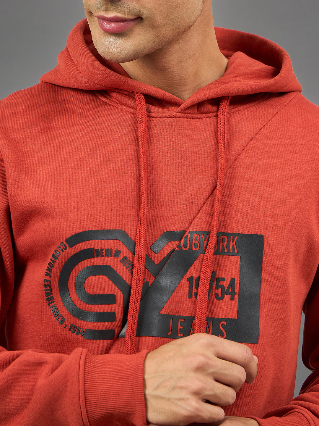 Rust Printed Sweatshirt