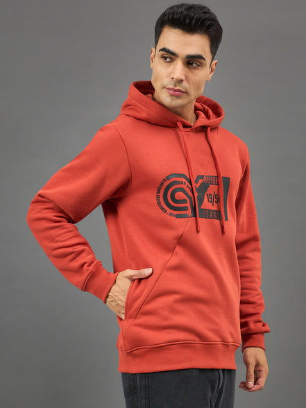 Rust Printed Sweatshirt
