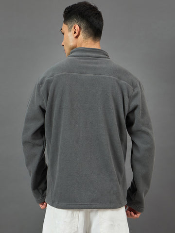 Grey Solid Sweatshirt