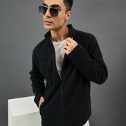 Black Solid Sweatshirt