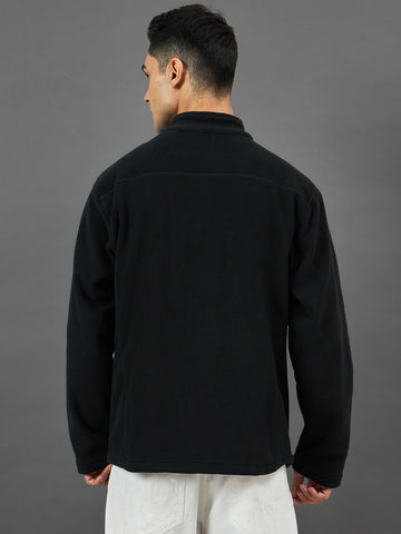 Black Solid Sweatshirt