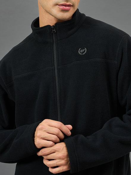 Black Solid Sweatshirt
