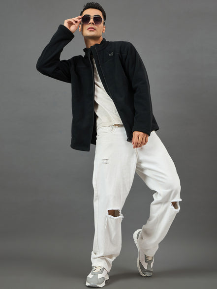Black Solid Sweatshirt