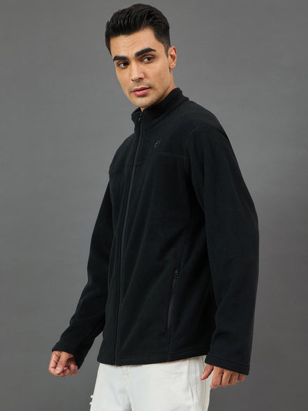 Black Solid Sweatshirt