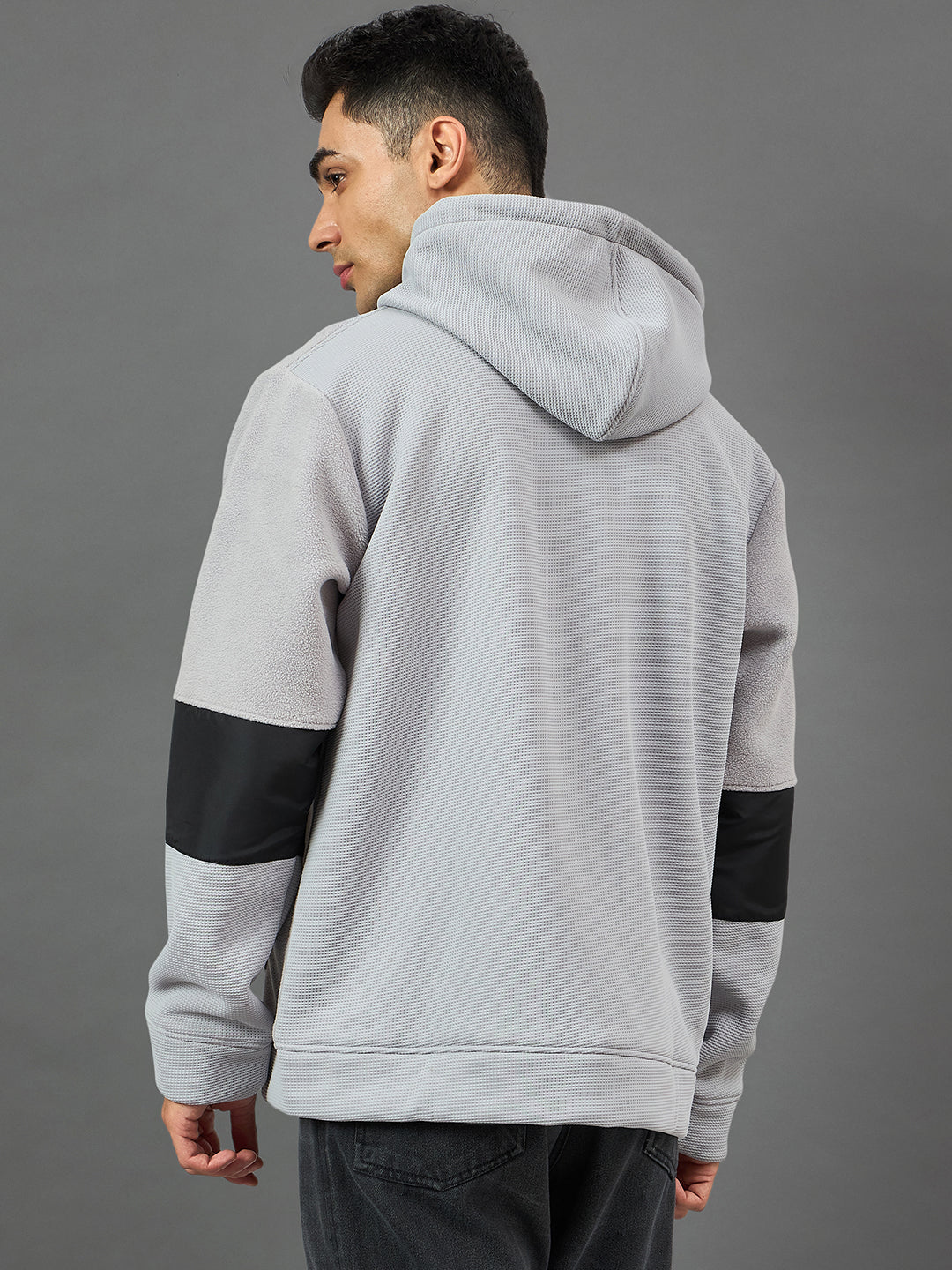 Grey Colorblocked Sweatshirt