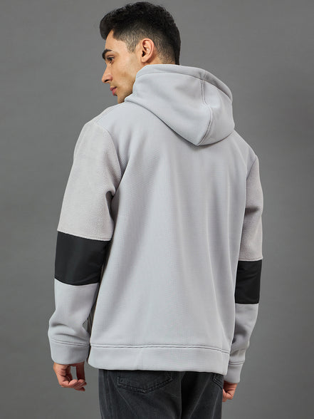 Grey Colorblocked Sweatshirt