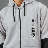 Grey Colorblocked Sweatshirt