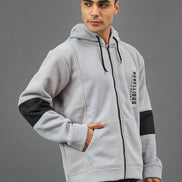 Grey Colorblocked Sweatshirt