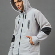 Grey Colorblocked Sweatshirt