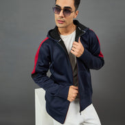 Navy Colorblocked Sweatshirt