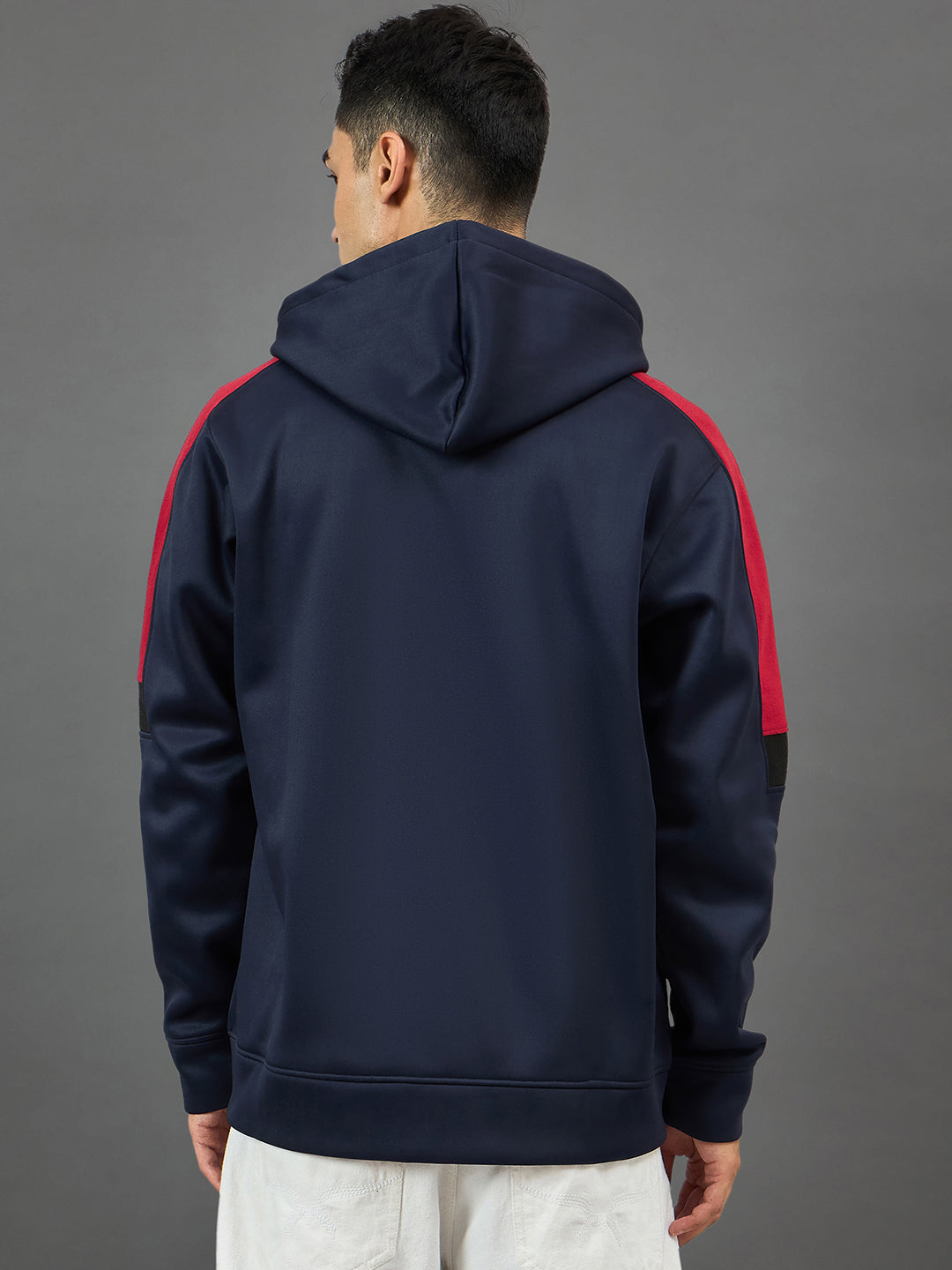 Navy Colorblocked Sweatshirt