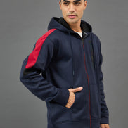 Navy Colorblocked Sweatshirt