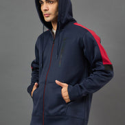 Navy Colorblocked Sweatshirt