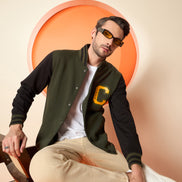 Dark Olive High Neck Sweatshirt