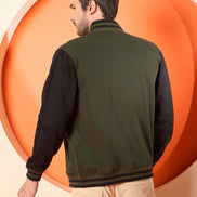 Dark Olive High Neck Sweatshirt