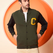 Dark Olive High Neck Sweatshirt