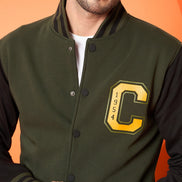 Dark Olive High Neck Sweatshirt
