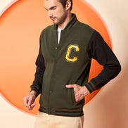 Dark Olive High Neck Sweatshirt