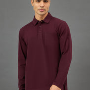 Maroon Solid Sweatshirt