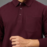 Maroon Solid Sweatshirt
