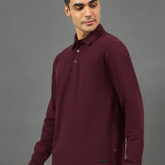 Maroon Solid Sweatshirt