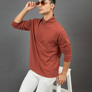 Rust Solid Sweatshirt