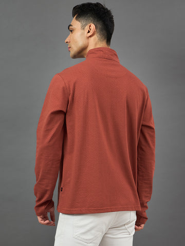 Rust Solid Sweatshirt