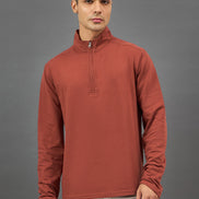 Rust Solid Sweatshirt