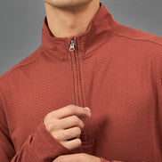 Rust Solid Sweatshirt