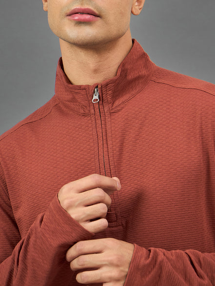 Rust Solid Sweatshirt