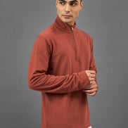 Rust Solid Sweatshirt