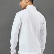 White Solid Sweatshirt