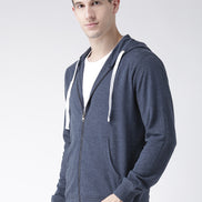 Navy Blue Hooded Sweatshirt
