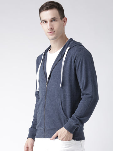 Navy Blue Hooded Sweatshirt