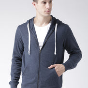 Navy Blue Hooded Sweatshirt