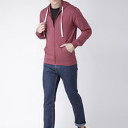 Burgundy Hooded Sweatshirt