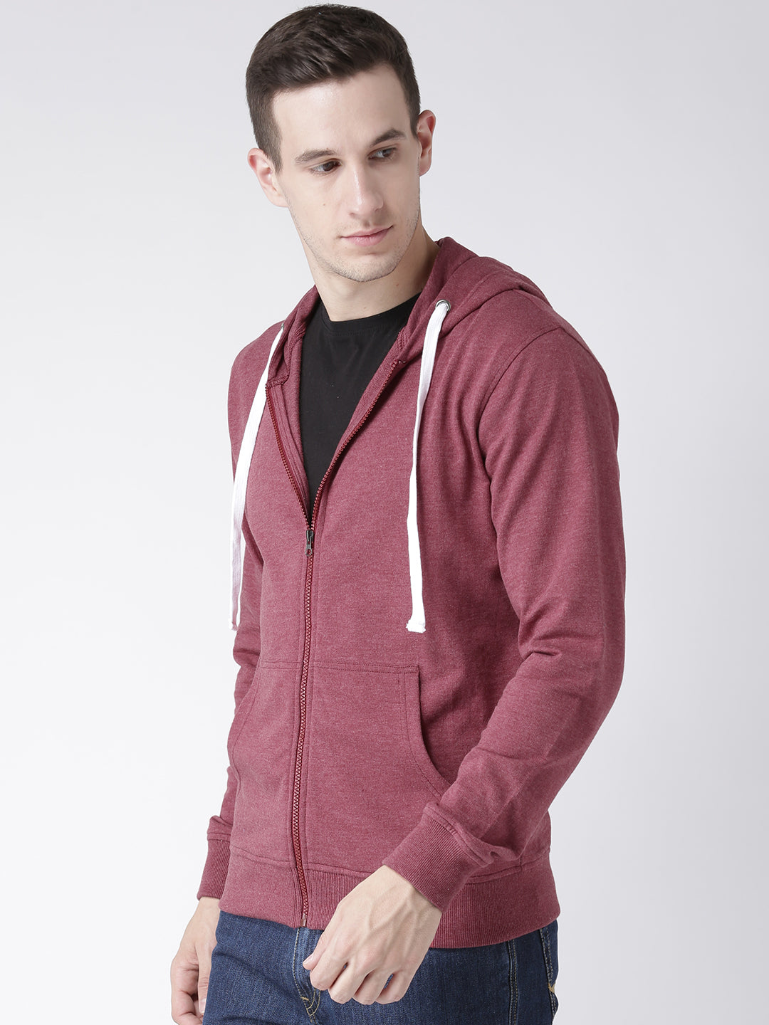 Burgundy Hooded Sweatshirt