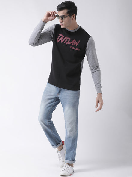 Grey  Black Sweatshirt